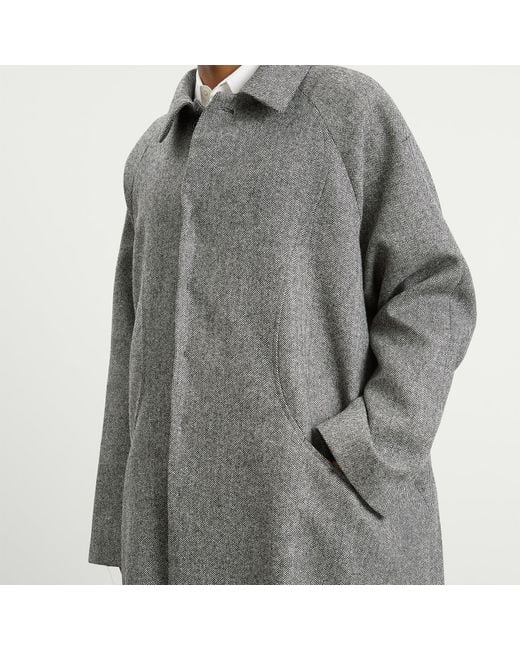 SAGE NATION Gray Takeshi Overcoat for men