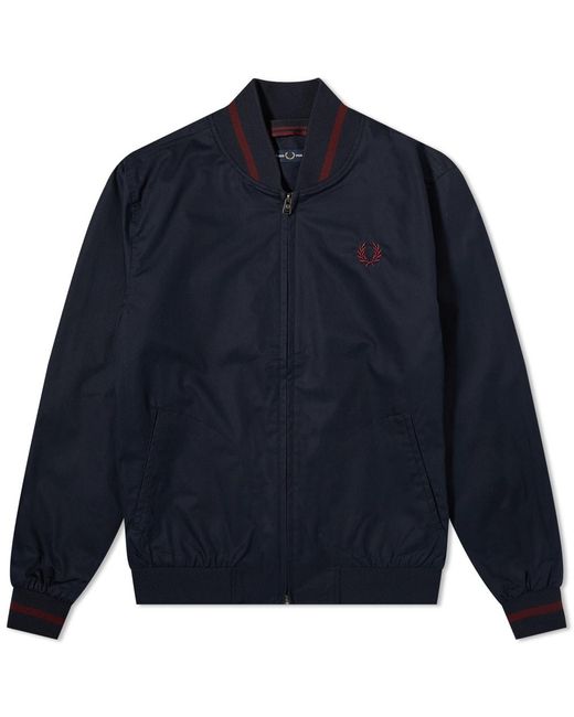 Fred Perry Blue Tennis Bomber Jacket for men