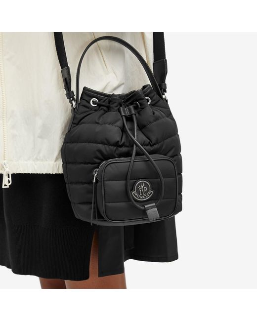 Moncler Black Kilia Drawstring Cross Body Bag