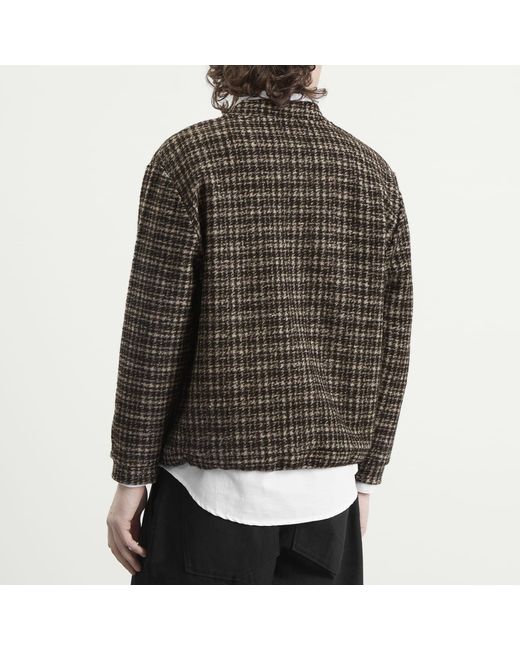 Universal Works Brown Jacquard Knit Advance Cardigan for men