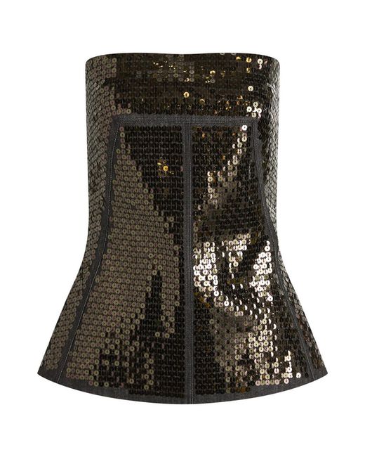 Rick Owens Black Bustier Top
