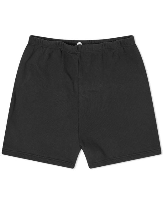 Joah Brown Black Fitted Sweat Shorts