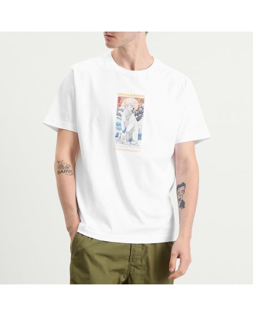 Maharishi White Alaskan Polar Bears T-Shirt for men