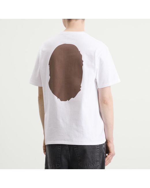 A Bathing Ape White Big Ape Head T-Shirt for men