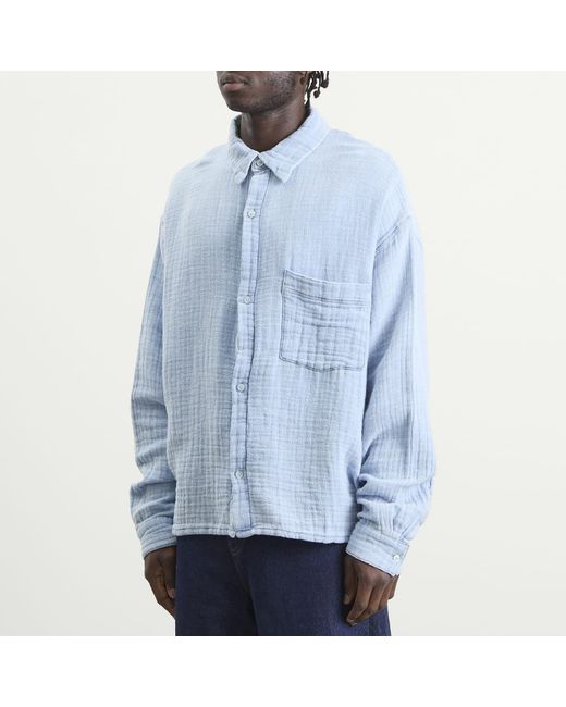 Won Hundred Blue Maza Shirt for men