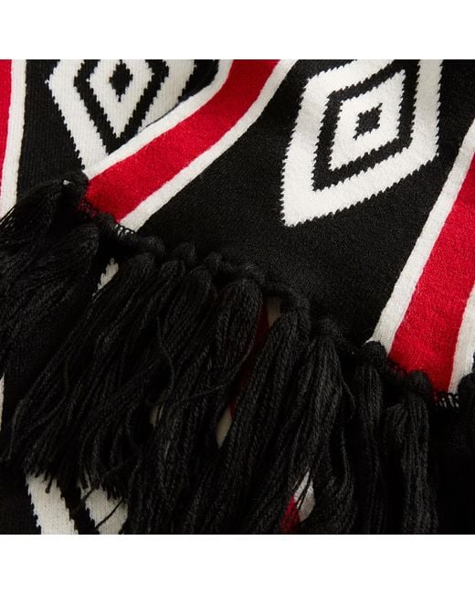 Umbro Red Diamond Intarsia Knit Scarf for men