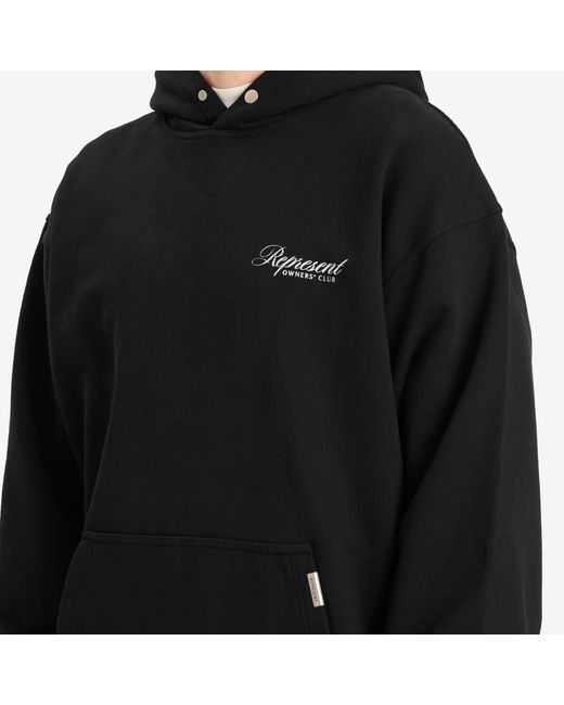 Represent Black Owners Club Script Hoodie for men