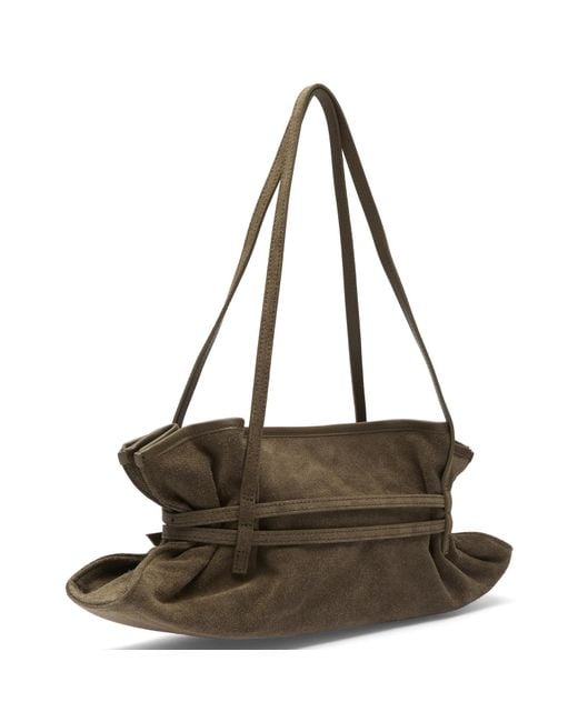 Justine Clenquet Metallic Sidney Evening Suede Bag