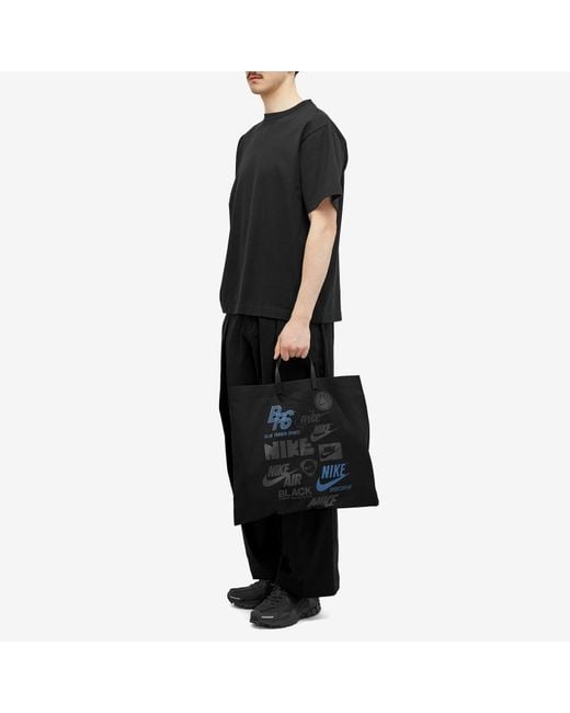 Comme des Garçons Black Comme Des Garçons X Nike Multi Logo Print Bag for men