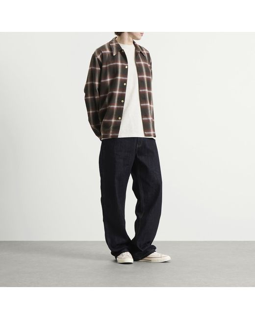Second/Layer Multicolor Second Layer Logan Ombre Long Sleeve Check Shirt for men