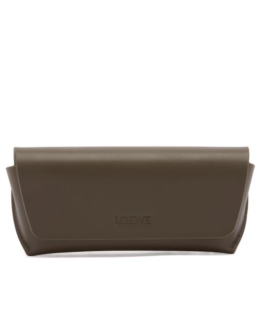 Loewe Purple Anagram Rectangular Sunglasses