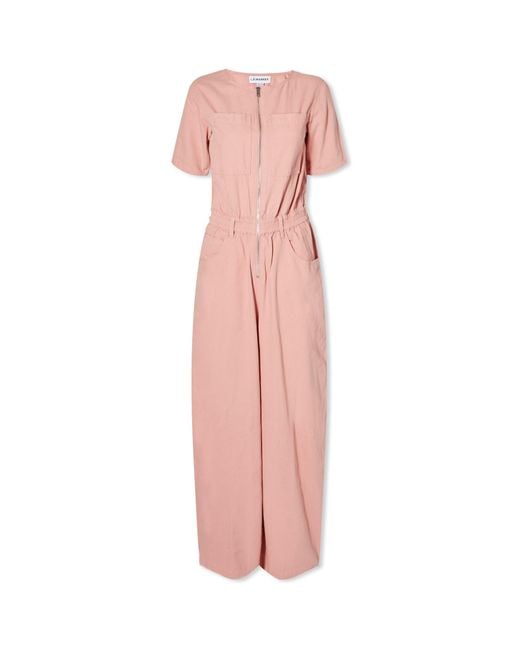L.F.Markey Francis Boilersuit in Pink | Lyst