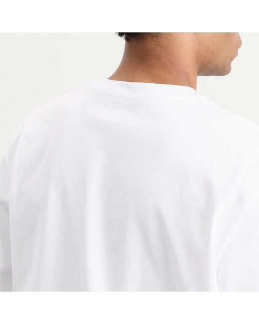 Studio Nicholson White Lay Boxy Fit T-Shirt for men