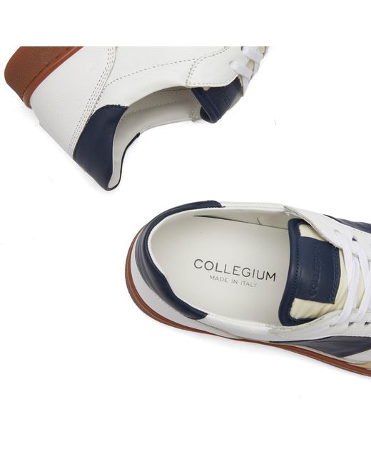 Collegium Blue Pillar Court Sneakers for men