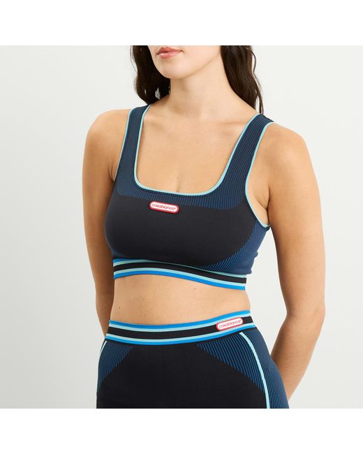 Casablanca Blue Seamless Bralette Top