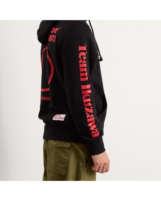 Team Ikuzawa Black Dirt Track Heavy Hoodie for men