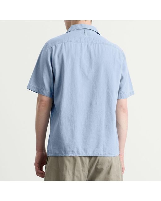 NN07 Blue Julio Chambray Vaation Shirt for men