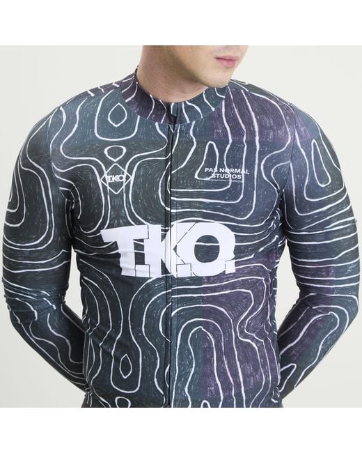 Pas Normal Studios T.K.O. Mechanism Long Sleeve Jersey in Grey for