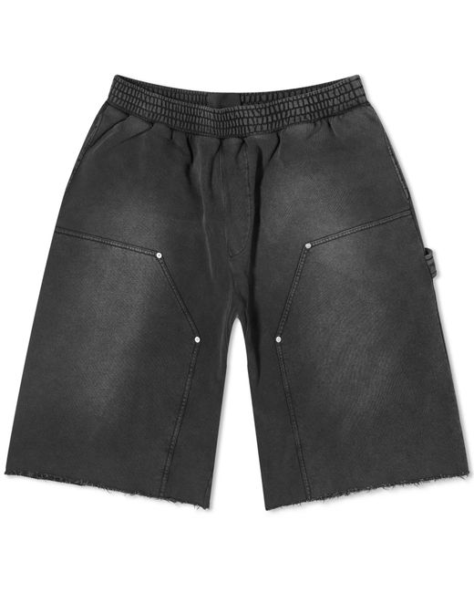 Givenchy Black Carpenter Faded Cotton Shorts for men