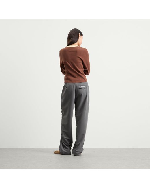 Hosbjerg Brown Babette Long Sleeve T-Shirt