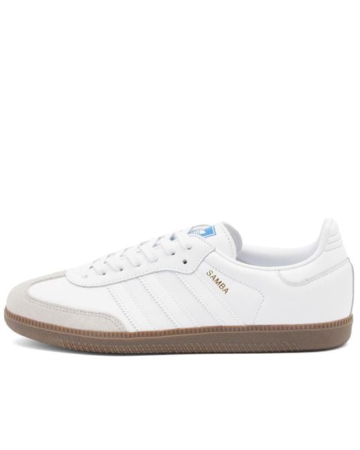 Adidas White Samba Og Sneakers