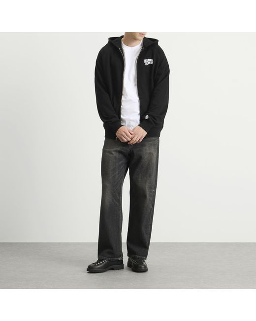 BBCICECREAM Black Arch Logo Zip Through for men