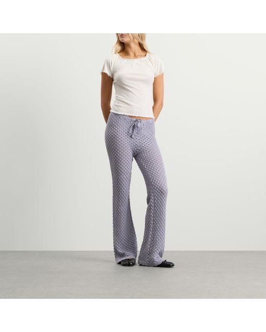 My Mum Made It Purple Daisy Chain Knit Pant