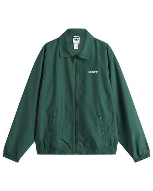 Adidas Green Brushed Track Top for men