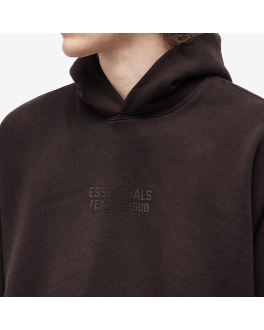 Essentials Fear of God Exclusive Brown Logo Hoodie size XL