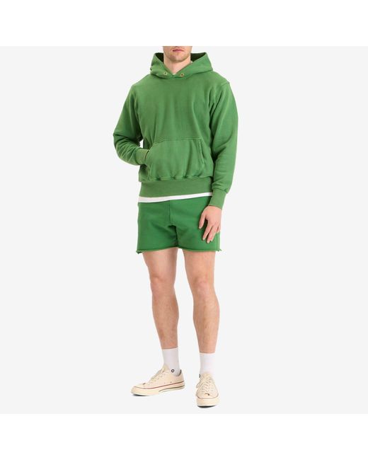 Les Tien Green Heavyweight Hoodie for men