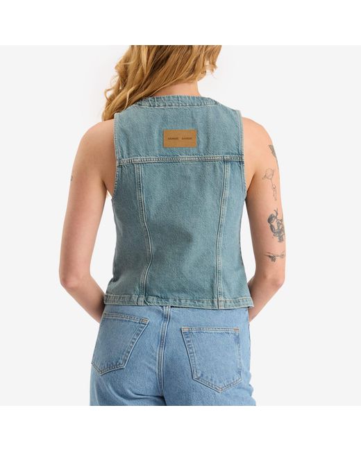 Samsøe & Samsøe Blue Sabeth Denim Vest