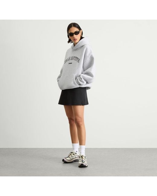 Tala Gray Oversized Active Logo Hooded Sweatshirt