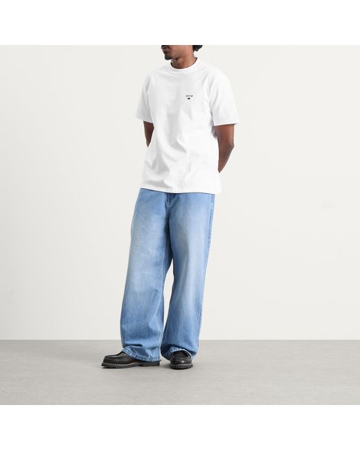 Arte' White Heart Logo T-Shirt for men