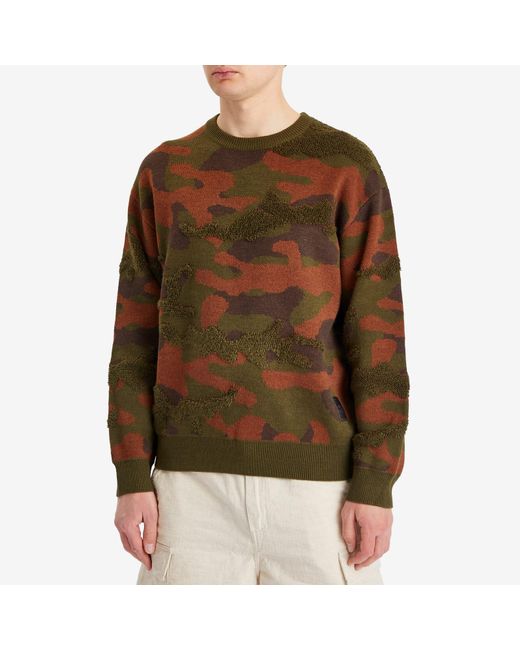 Dime Brown Camo Chenille Knit for men