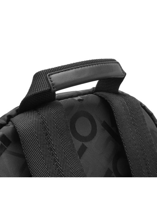 KENZO Black Tonal Logo Backpack for men