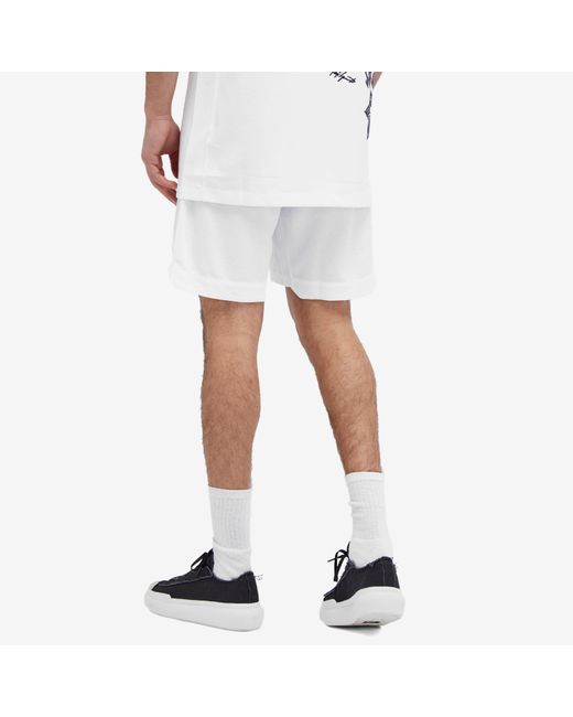 Y-3 White X Real Madrid Pre-Match Shorts for men