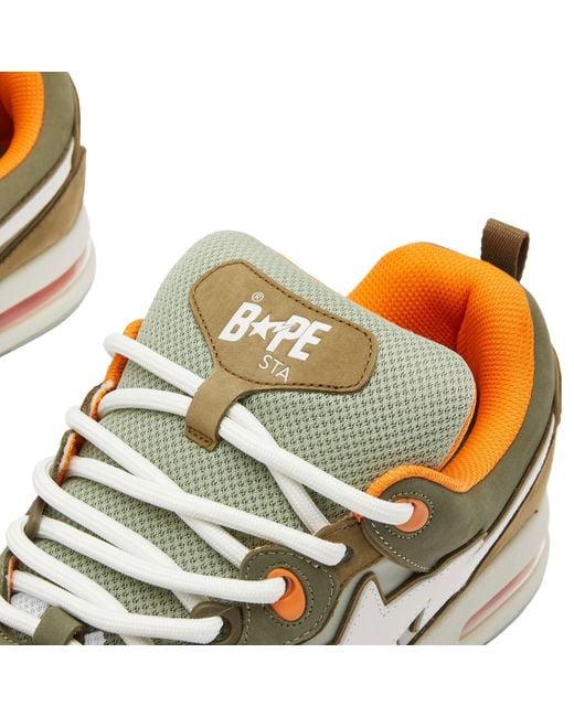 A Bathing Ape Green Road Sta New Sneaker for men