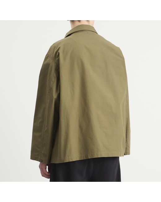 Needles Green Cotton Ripstop Field Jacket for men