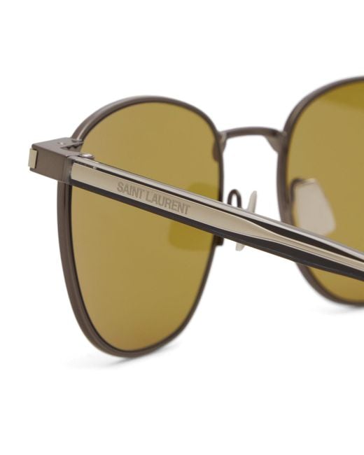Saint Laurent Metallic Saint Laurent Sl 747 Sunglasses