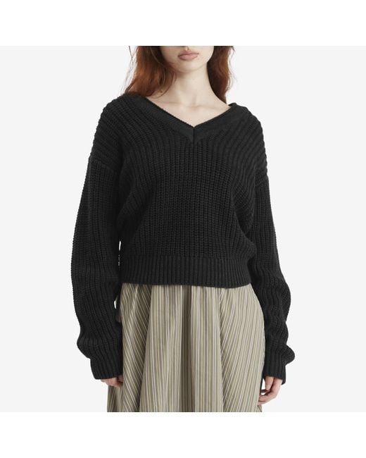 Faithfull The Brand Black Barbaine Knit Jumper