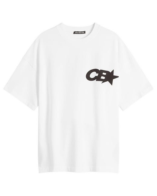 Cole Buxton White Cb Star Racing T-Shirt for men
