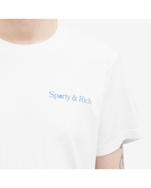 Sporty & Rich White La Racquet Club T-Shirt