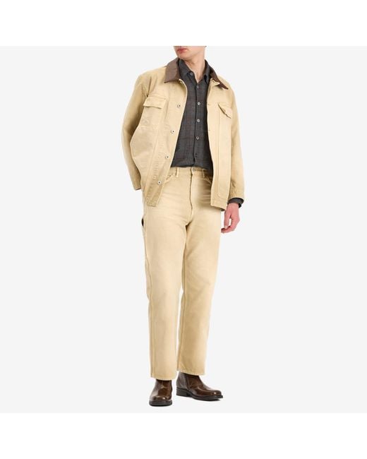 AURALEE Organic Cotton Duck Pants in Natural for Men | Lyst