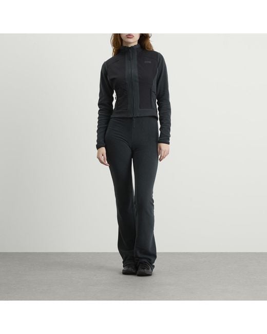 Skims Black Lounge Fleece Zip Up Jacket