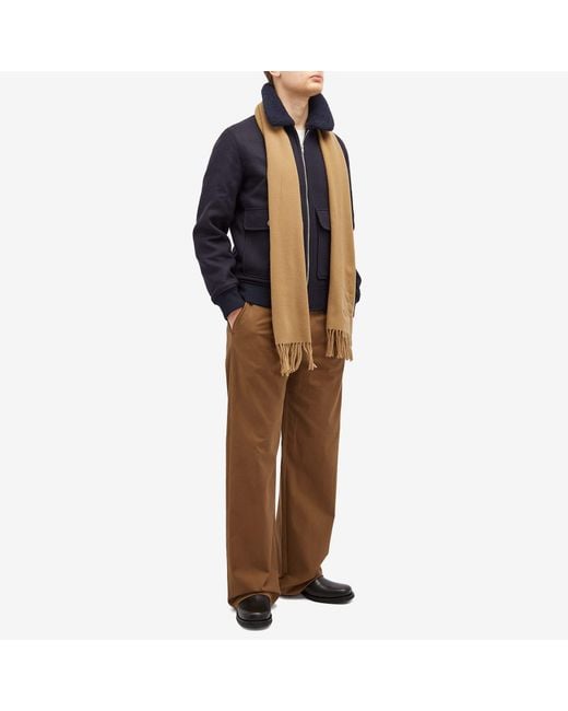 A.P.C. Natural Ambroise Embroidered Scarf