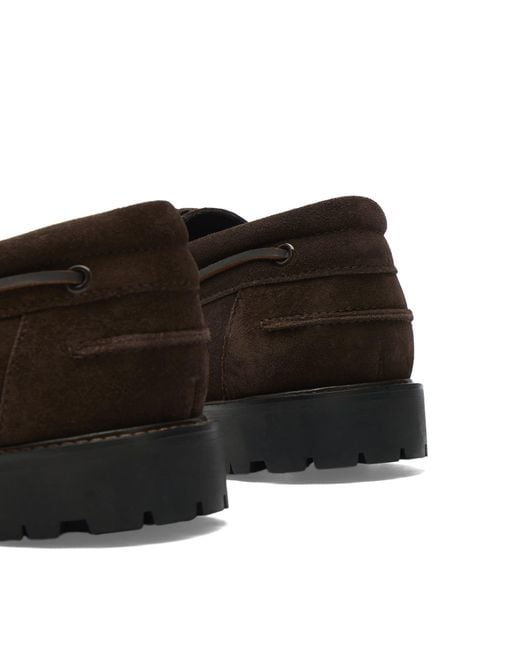 Studio Nicholson Brown Guston Lace Up Boat Shoe for men