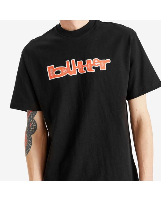 Butter Goods Black Warped T-Shirt for men