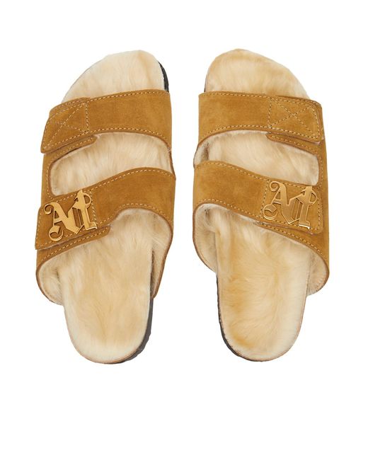Palm Angels Brown Comfy Slipper Sandals