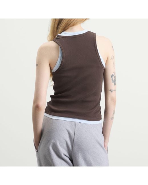 Charles Jeffrey Brown Double Logo Tank Top