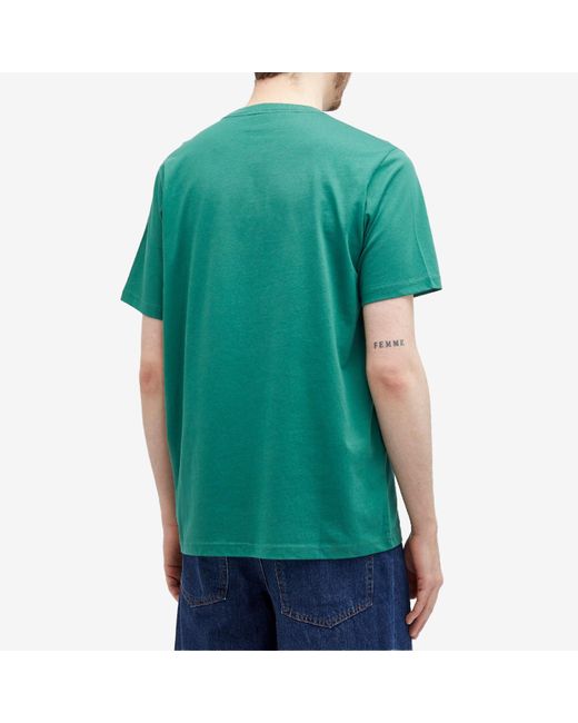 Paul Smith Green Zebra Square T-Shirt for men